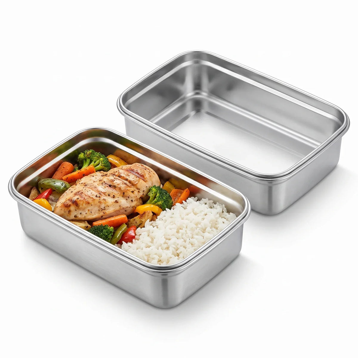 ibitego™ Stainless Steel Food Containers, 2-Pack