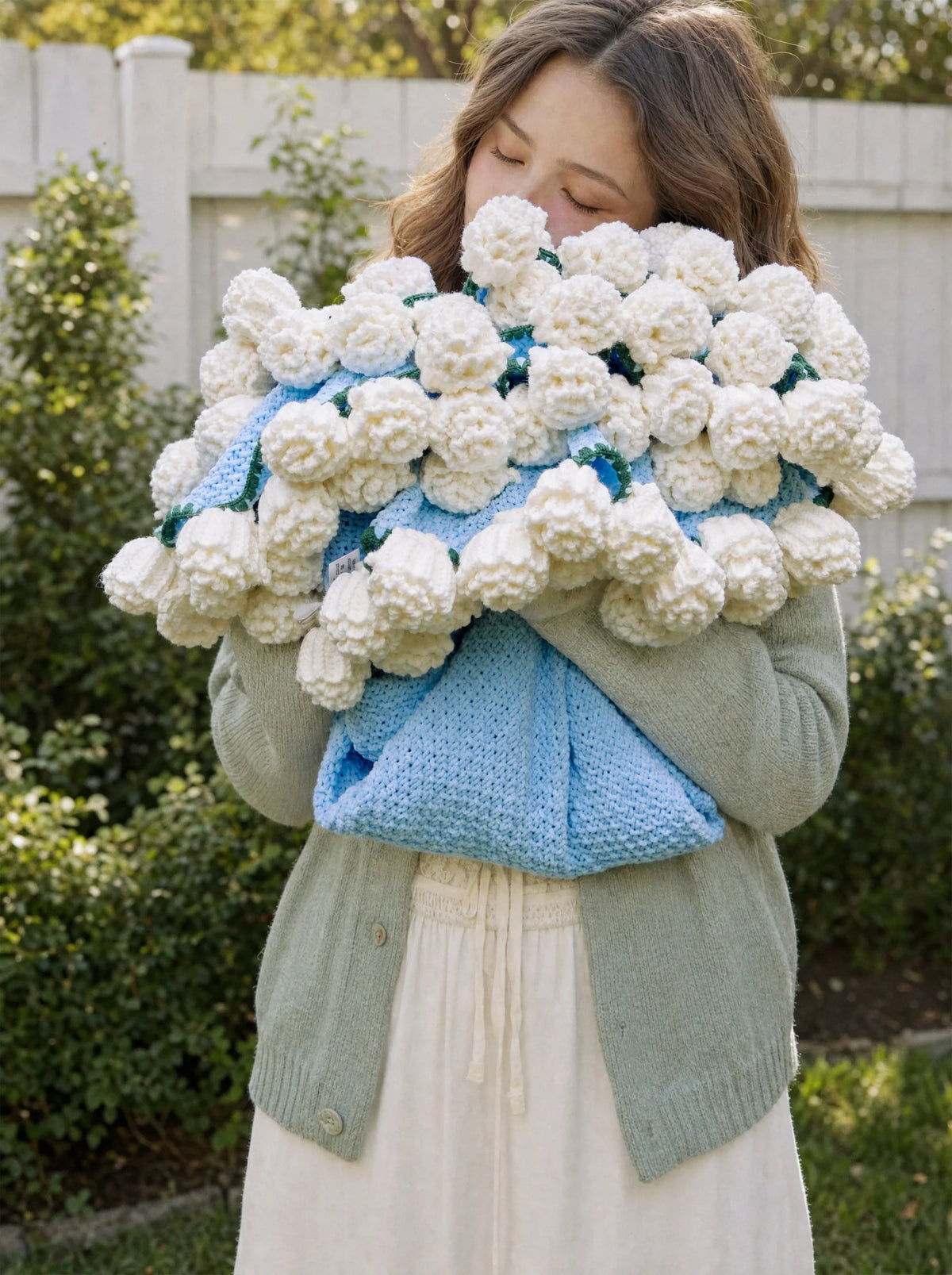 Bouquet Blanket - Misty Bluebell