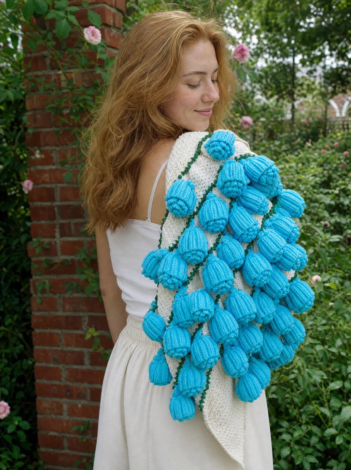 Bouquet Blanket - Ocean Rose