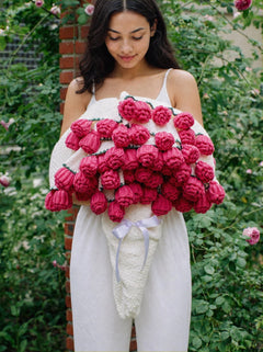 Bouquet Blanket - Raspberry Rose