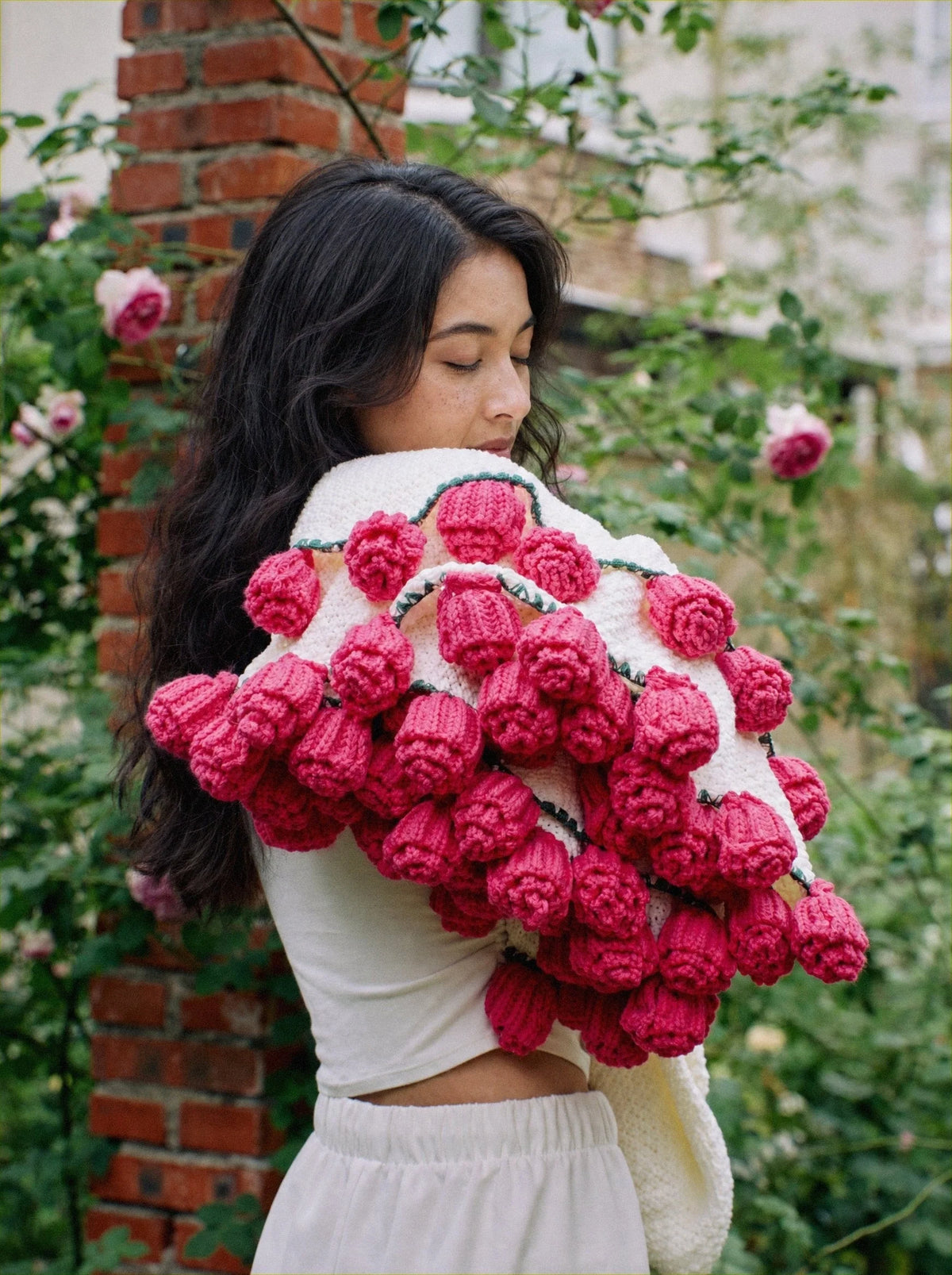 Bouquet Blanket - Raspberry Rose