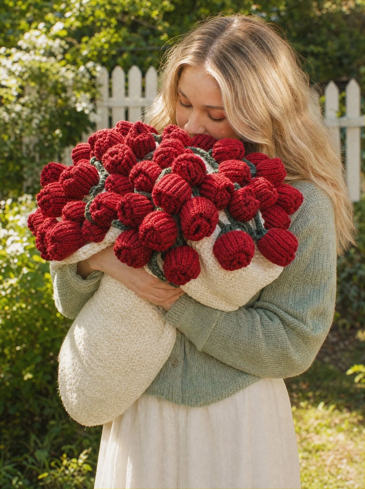 Bouquet Blanket - Red Rose