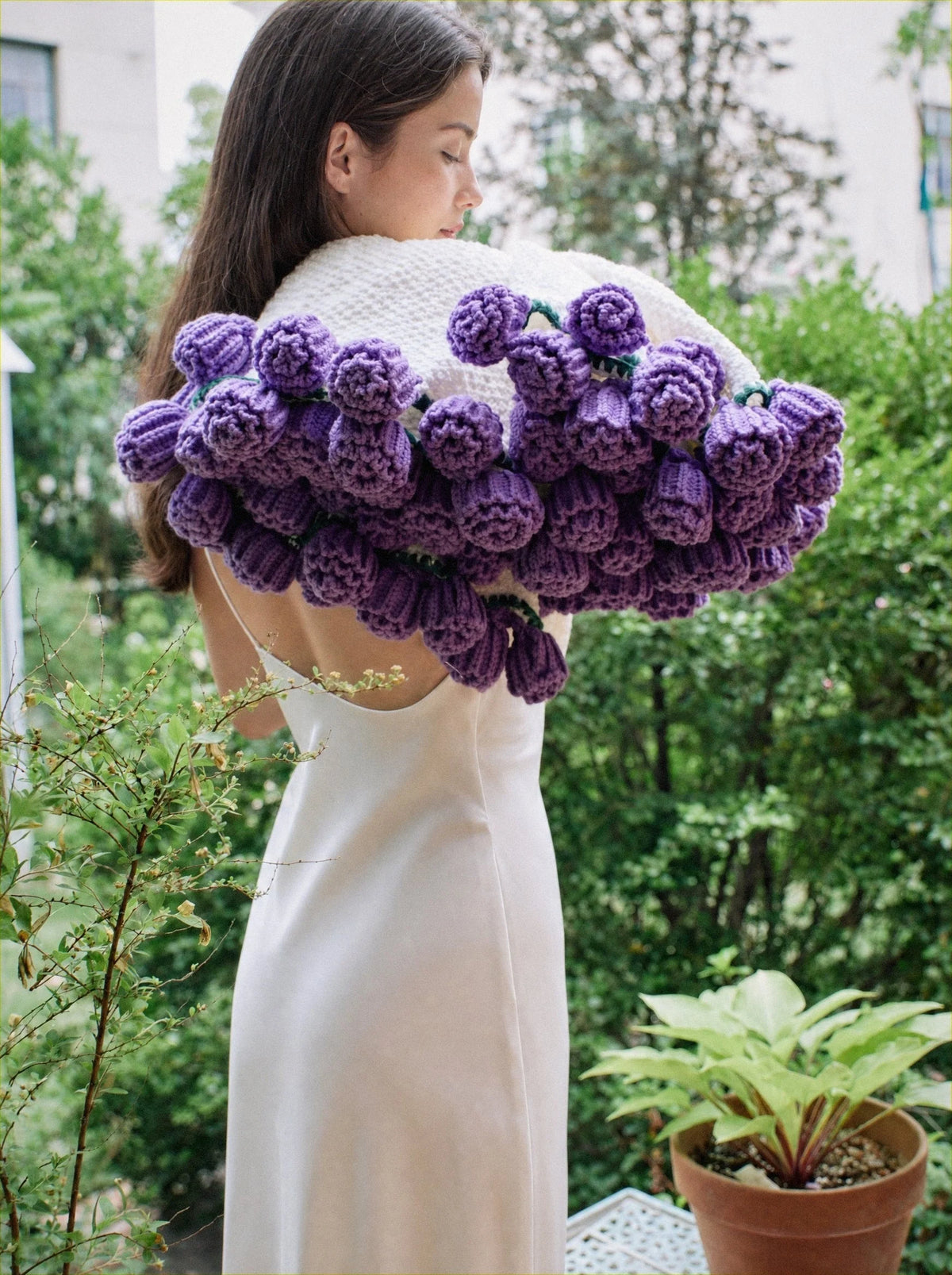 Bouquet Blanket - Violet Rose