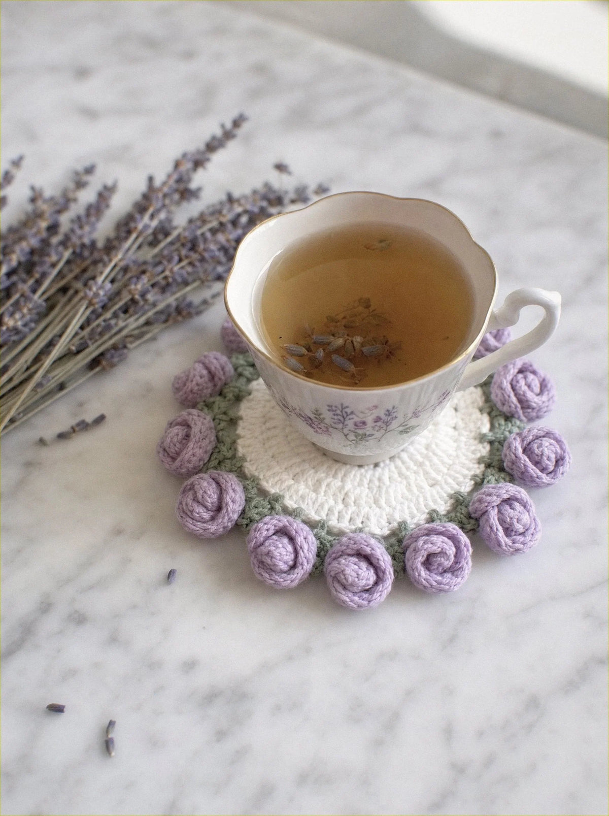 Petal Coaster - Lavender Flowers