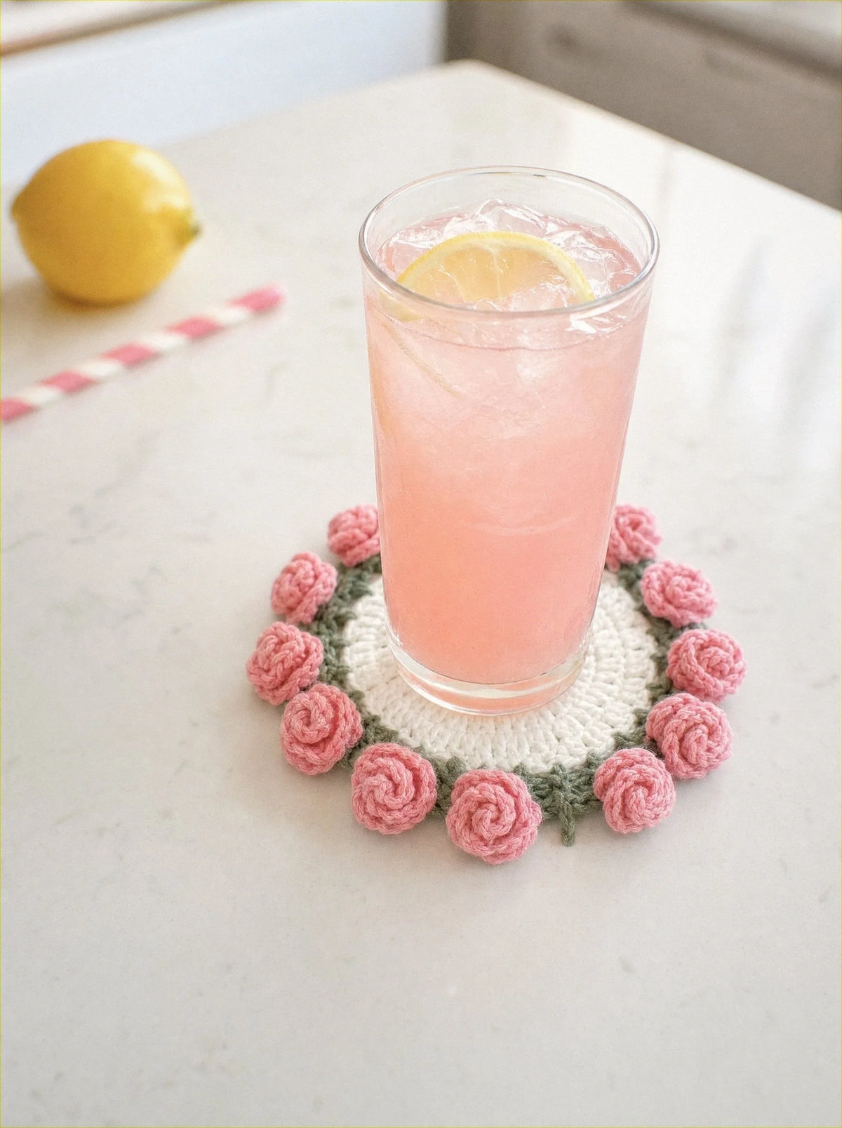 Petal Coaster - Pink Flowers