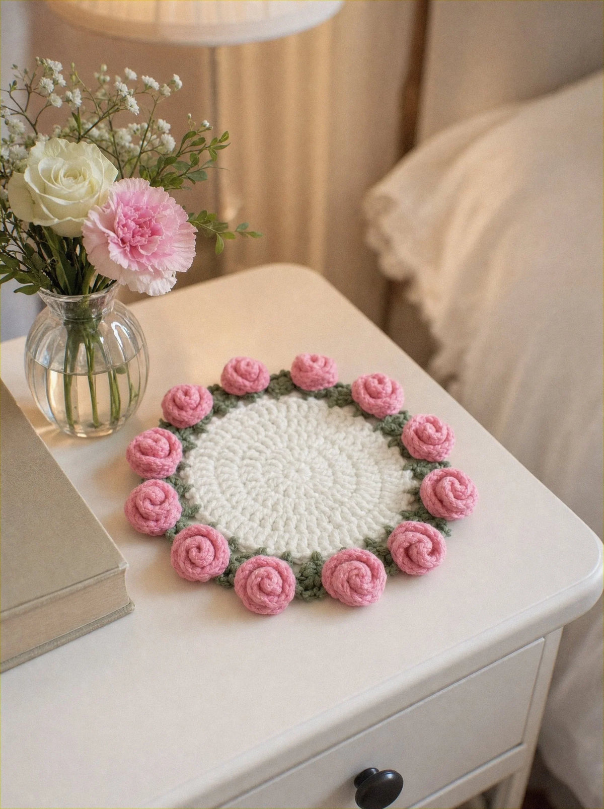 Petal Coaster - Pink Flowers