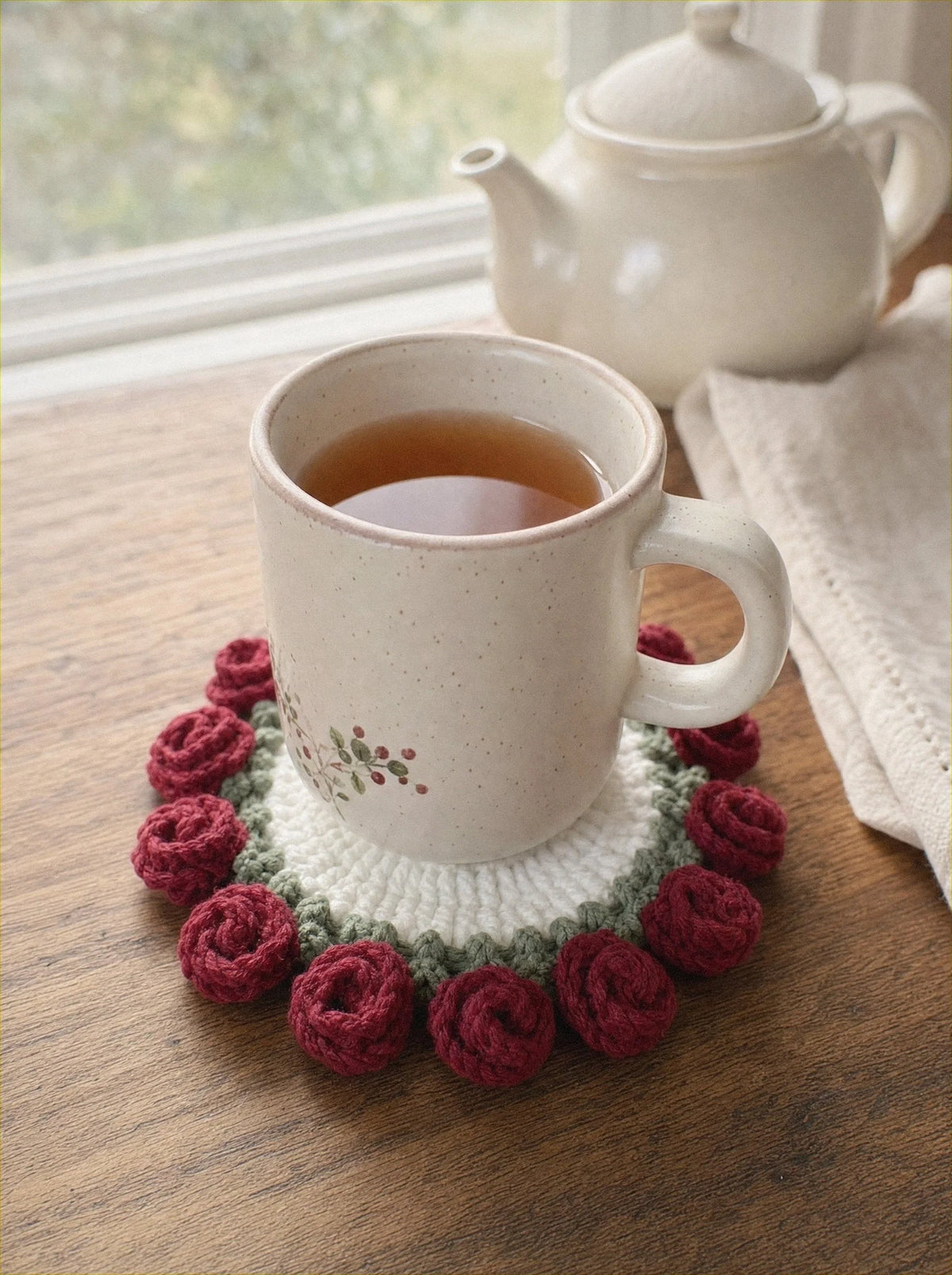Petal Coaster - Red Roses