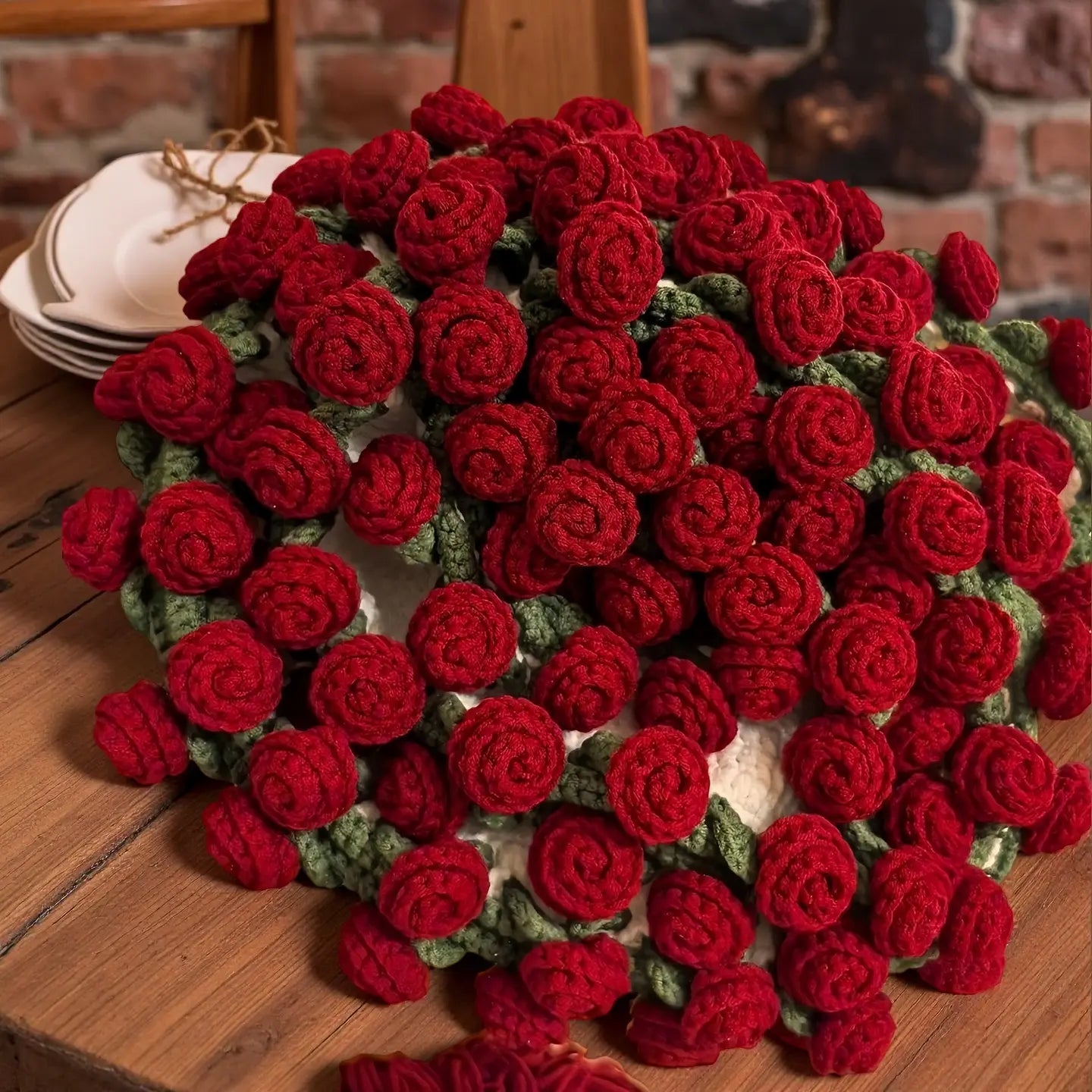 Bouquet Blanket - Red Rose