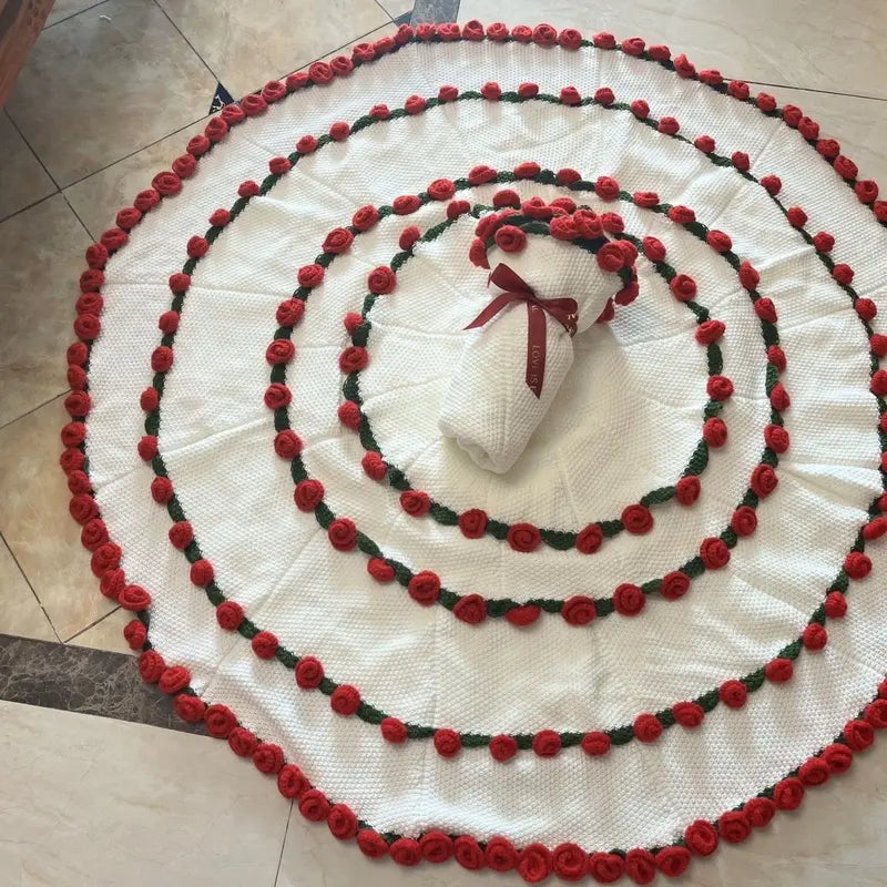 Bouquet Blanket - Red Rose